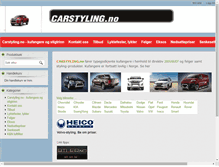 Tablet Screenshot of carstyling.no